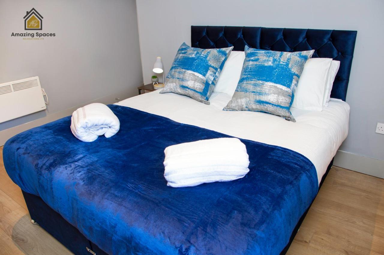City Centre 2 Bed Flat Sleeps 3 For Work And Leisure With Free Wifi By Amazing Spaces Relocations Ltd Warrington Exteriör bild